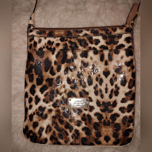 Guess Leopard Print Crossbody Bag - Picture 2 of 13